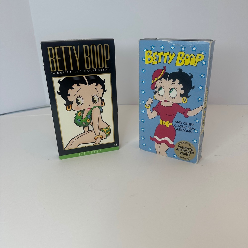 Betty Boop VHS Bundle The Definitive Collection Vol 7 & Classic B&W Cartoons